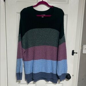 American Eagle Outfitters Multicolor Striped Sweater— very oversized